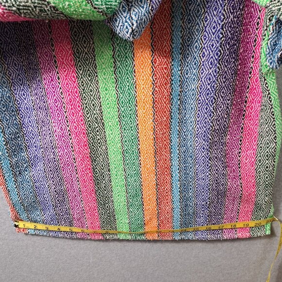 Molina Hoodie Mens M 38/40 Pullover Mexi Baja Beach Blanket Striped Multi Unisex - Picture 7 of 16